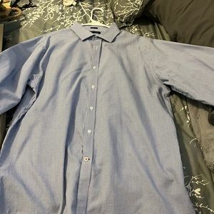 Mens Tommy Hilfiger blue dress shirt size XL